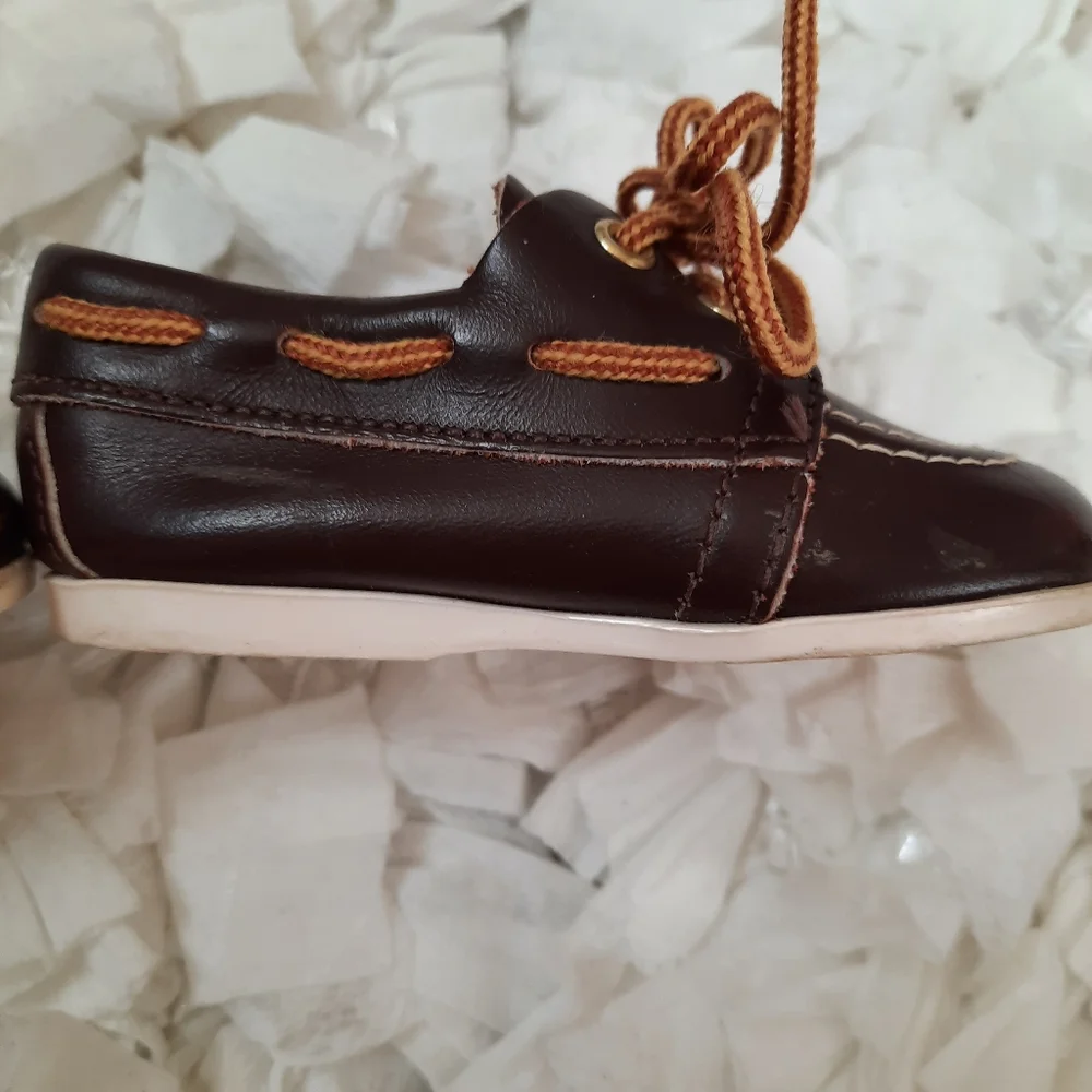 Step and Stride Brown Boat Shoes Baby Loafers Infant Size 2